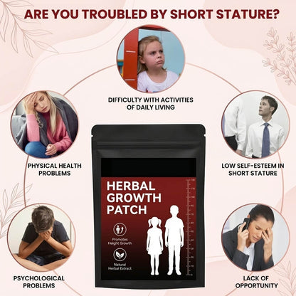 Songail™ Herbal Growth Patch - Add 2-4 Inches of Permanent Height in 30 Days - Without Surgery, Pills, or 20 Years of Stretching